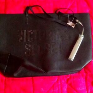 NWT Victoria's Secret black oversized Tote bag